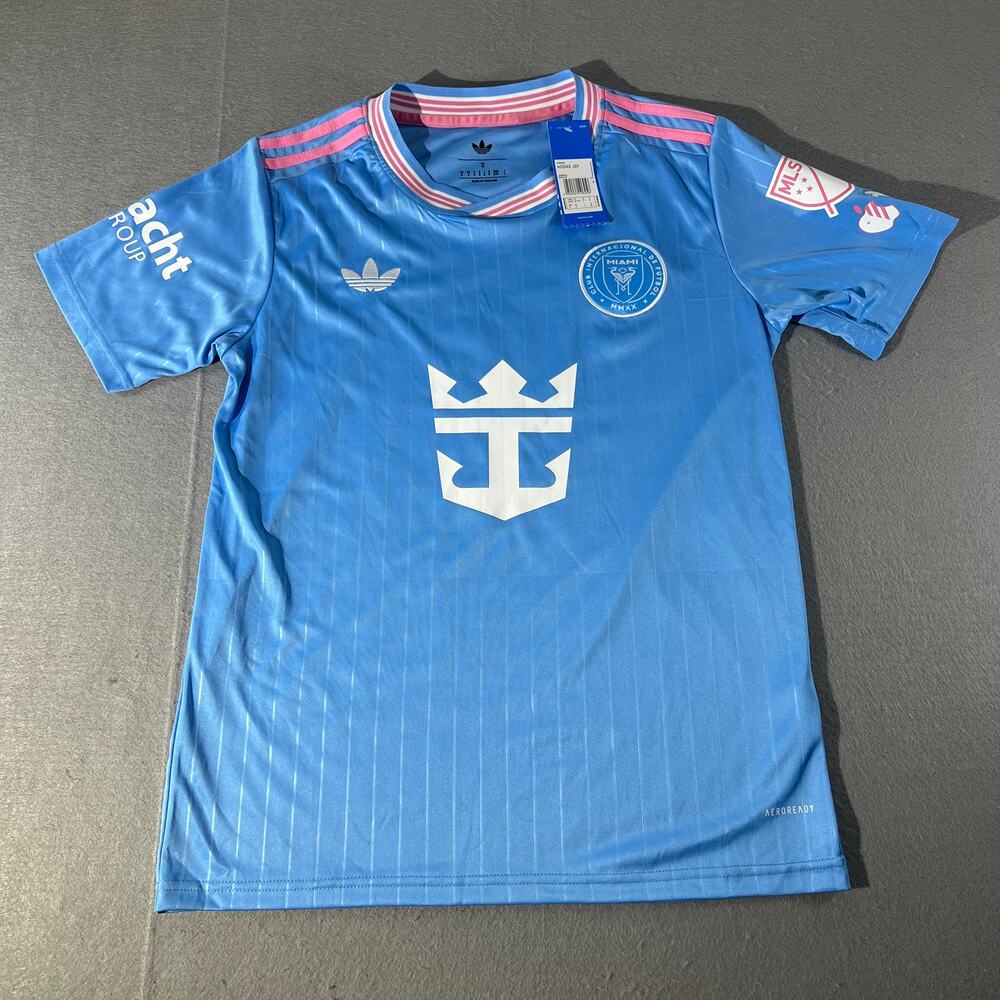 adidas Inter Miami CF Messi 10 Blue Jersey Men’s S NWT